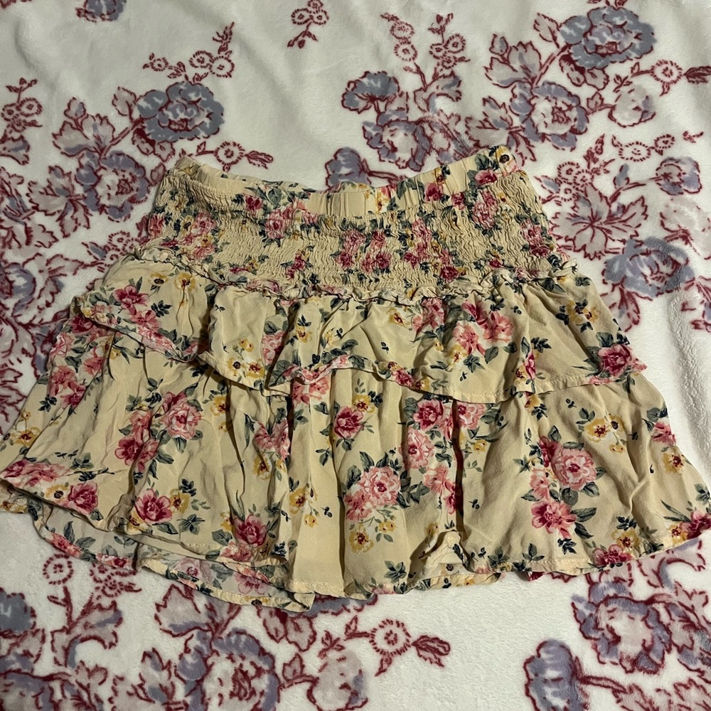 Floral Ruffle Skirt